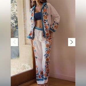NWT Anthropologie Flannel Pajama Set